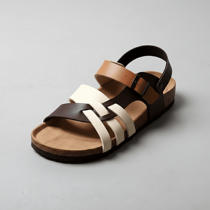 Adjustable Buckle Strap Open Toe Summer Sandals - OutfitLondon
