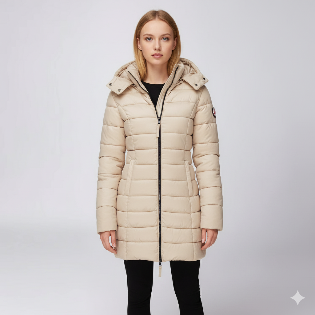 Warm Women's Full Zip Puffer Coat