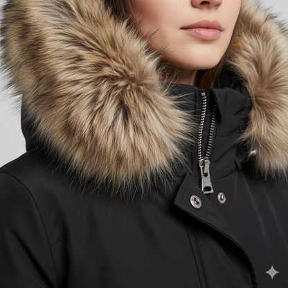 Warm Quilted Hooded Women's Winter Jacket