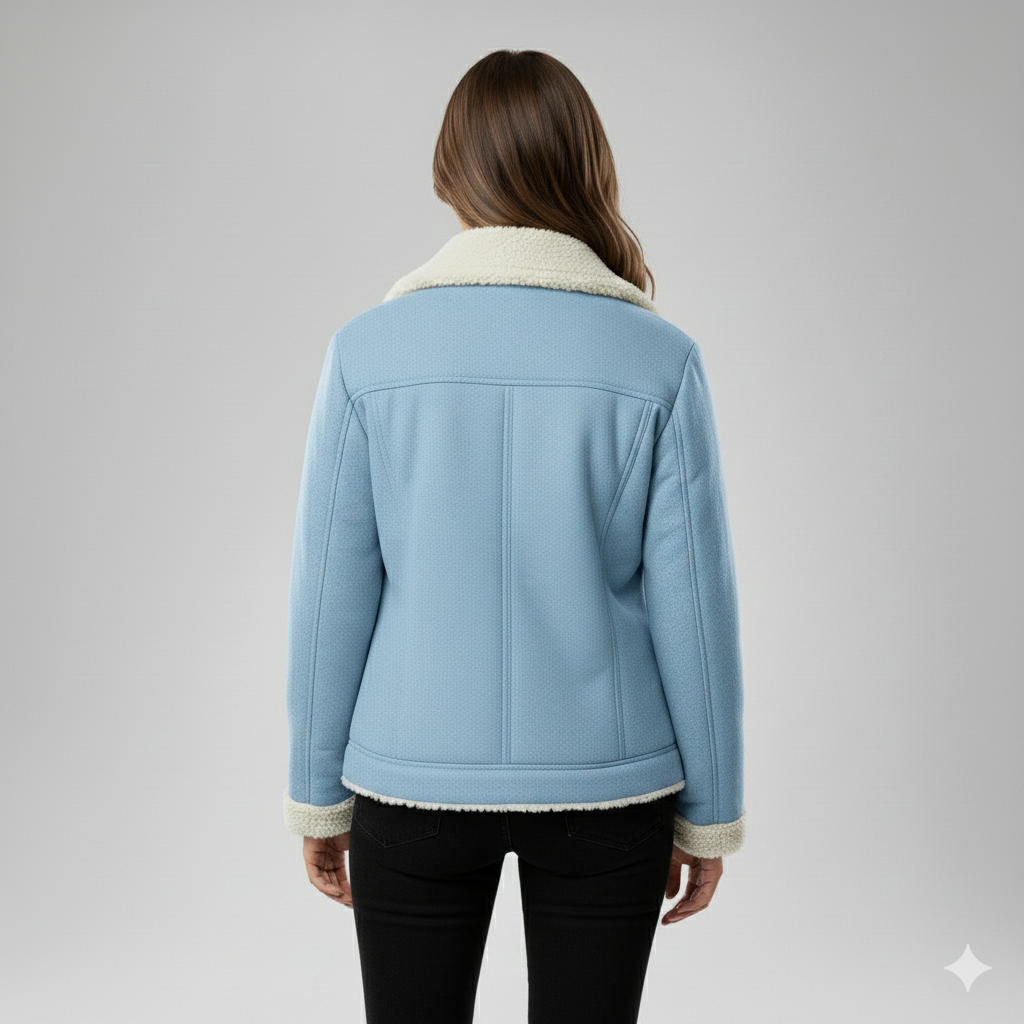 Warm Women's Parka Jacket with Fleece Lining