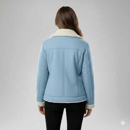 Warm Women's Parka Jacket with Fleece Lining