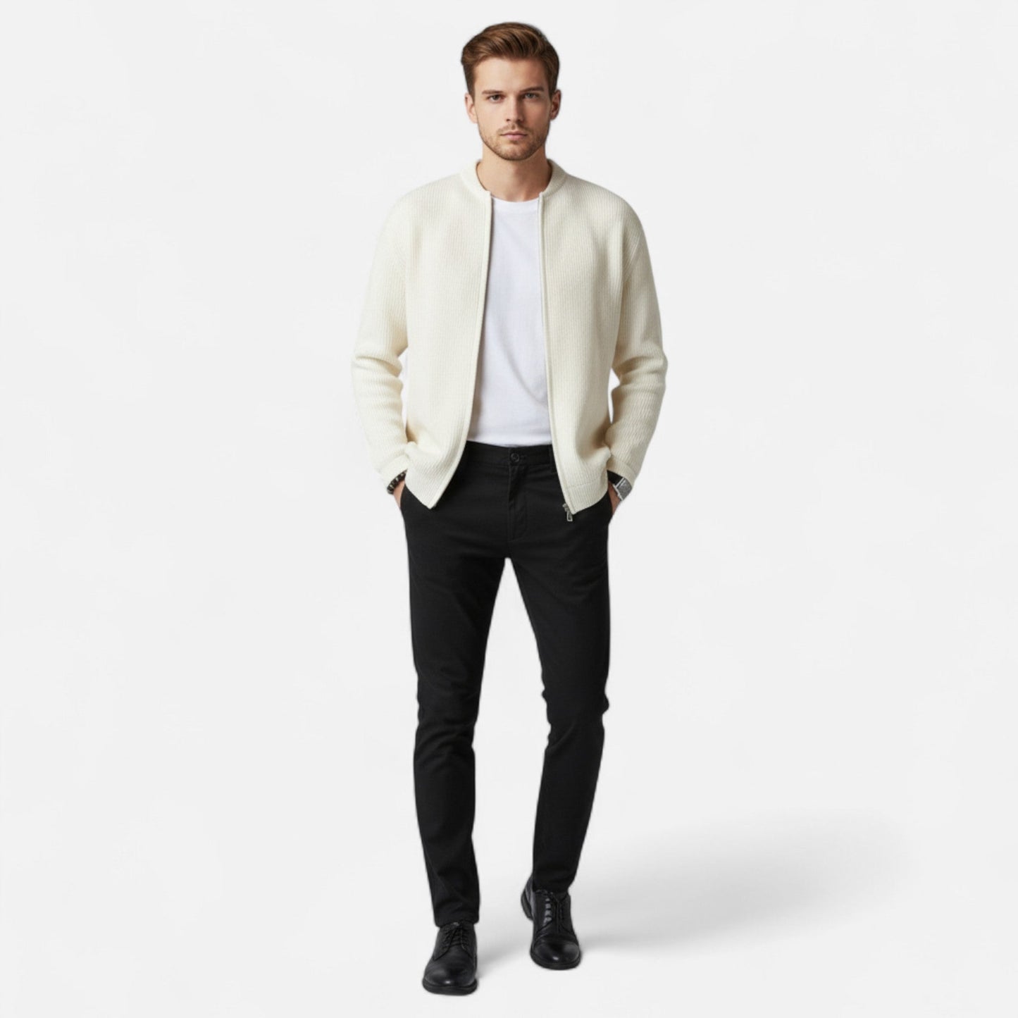 Men's Thick Knit Vest Sweater