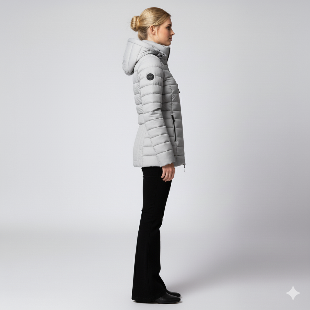 Warm Women's Full Zip Puffer Coat