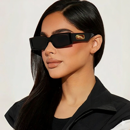 Retro Style Animal Print Sunglasses - OutfitLondon