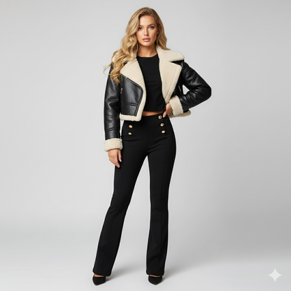 Warm Fleece Women's Autumn Jacket - OutfitLondon