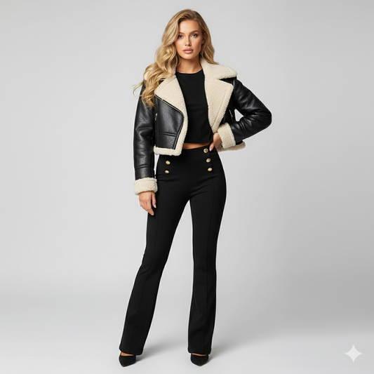 Warm Fleece Women's Autumn Jacket - OutfitLondon