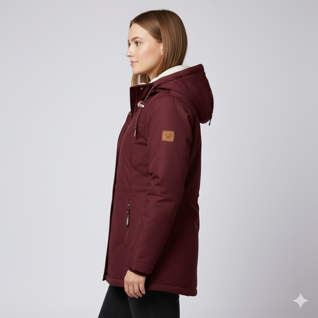 Warm Fur Lined Women's Winter Long Coat