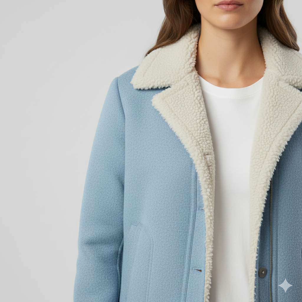 Warm Women's Parka Jacket with Fleece Lining