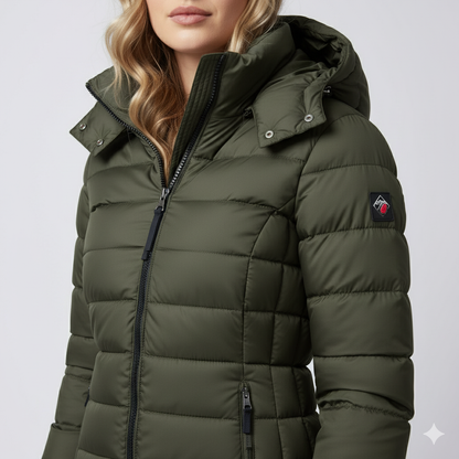 Warm Women's Full Zip Puffer Coat
