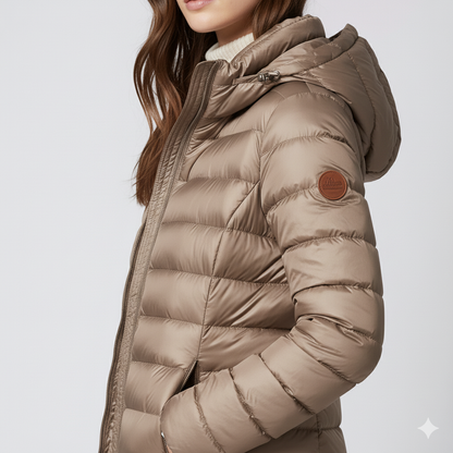 Warm Padded Long Quilted Women's Coat