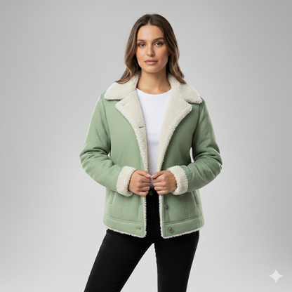 Warm Women's Parka Jacket with Fleece Lining - OutfitLondon