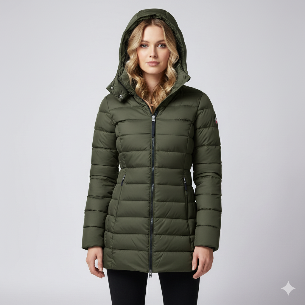 Warm Women's Full Zip Puffer Coat