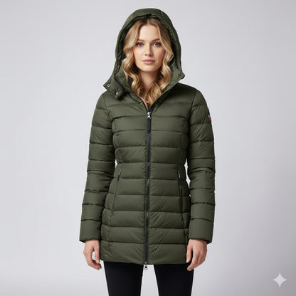 Warm Women's Full Zip Puffer Coat