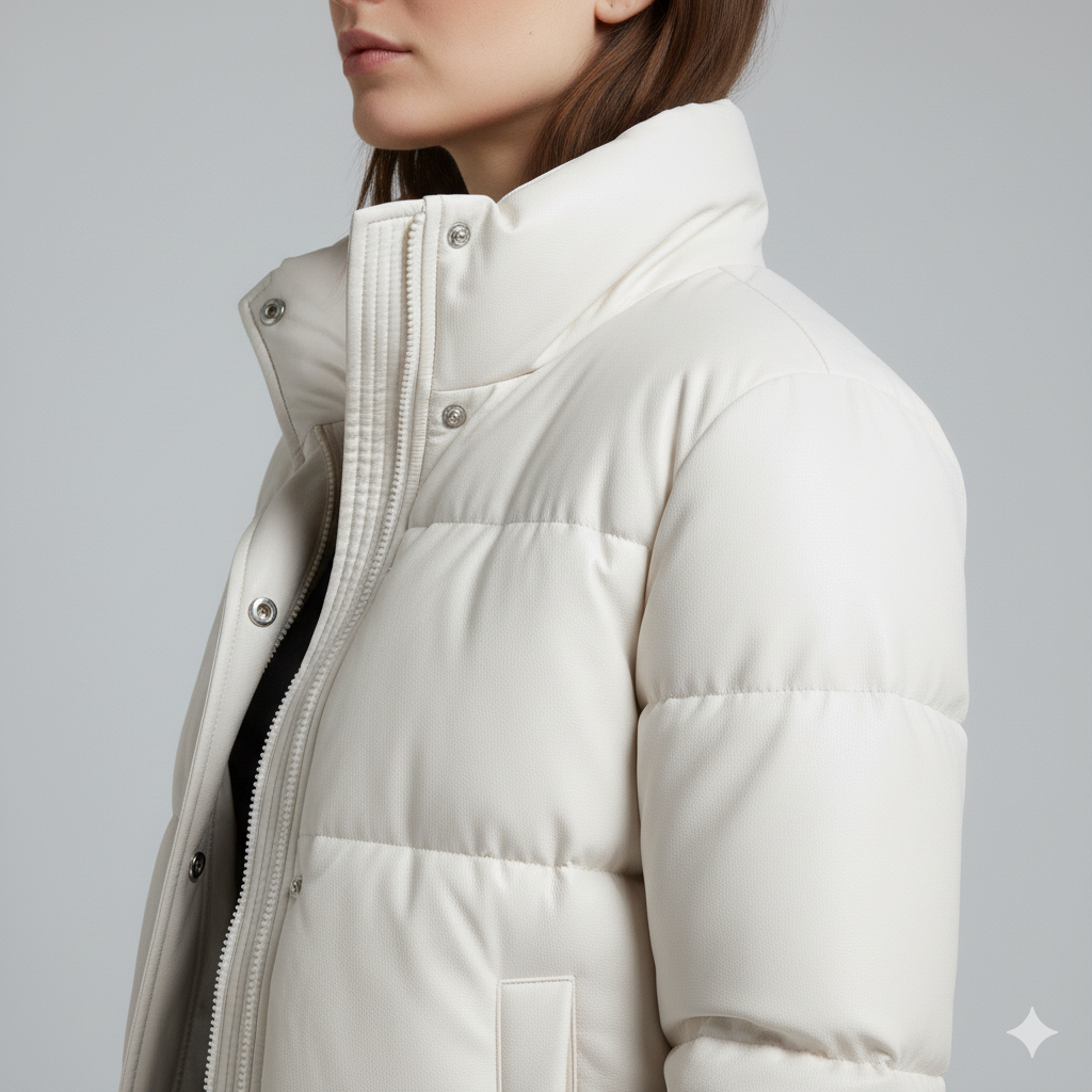 Warm Short Puffer Jacket for Women