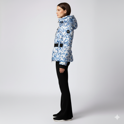 Fashionable Ladies Cotton Coat with Fitted Waist