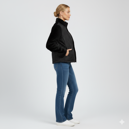 Warm Quilted Winter Jacket for Women