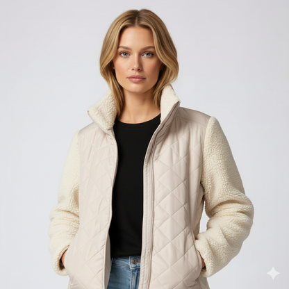 Warm Quilted Winter Jacket for Women