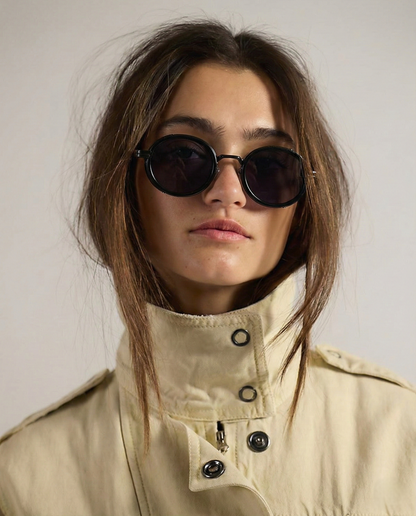 Classic Oval Shades Gold Accent Lenses