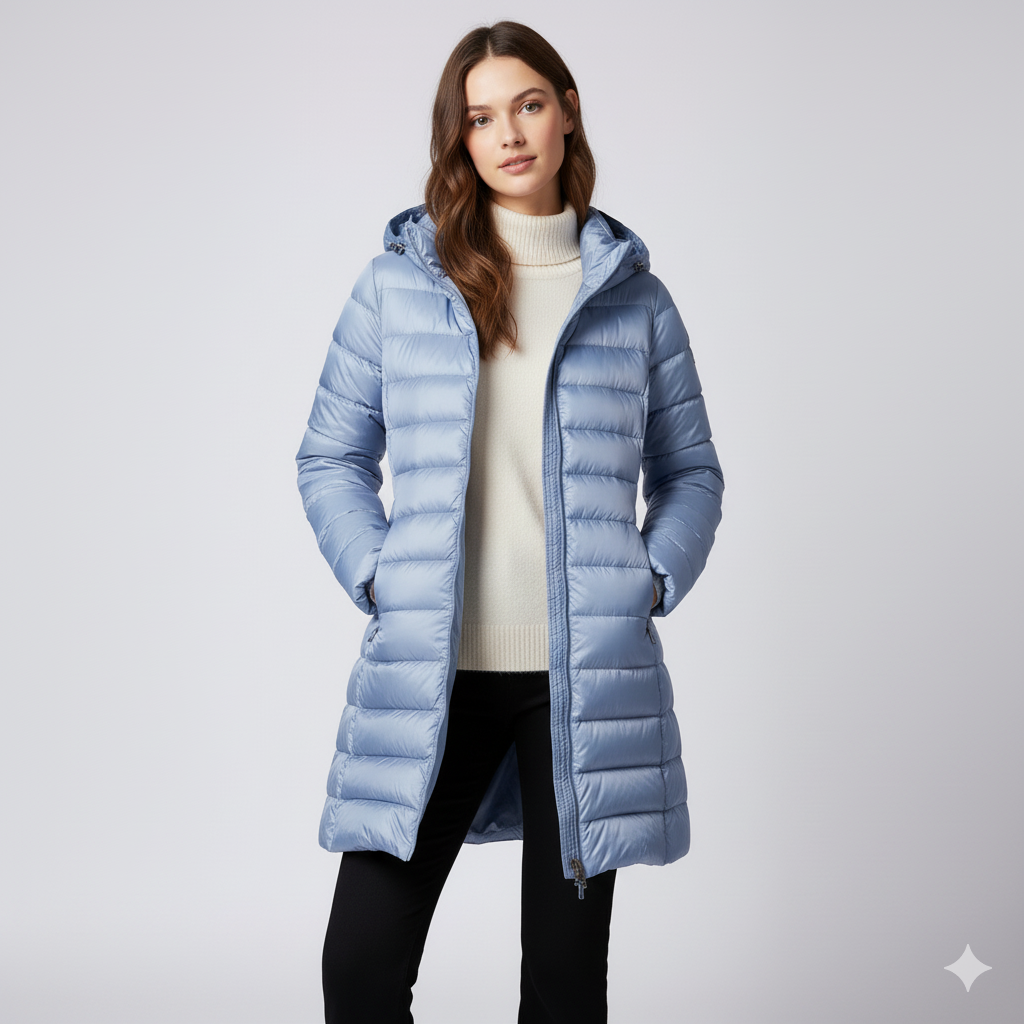Lightweight Women's Winter Coat Casual Outerwear Jacket - OutfitLondon