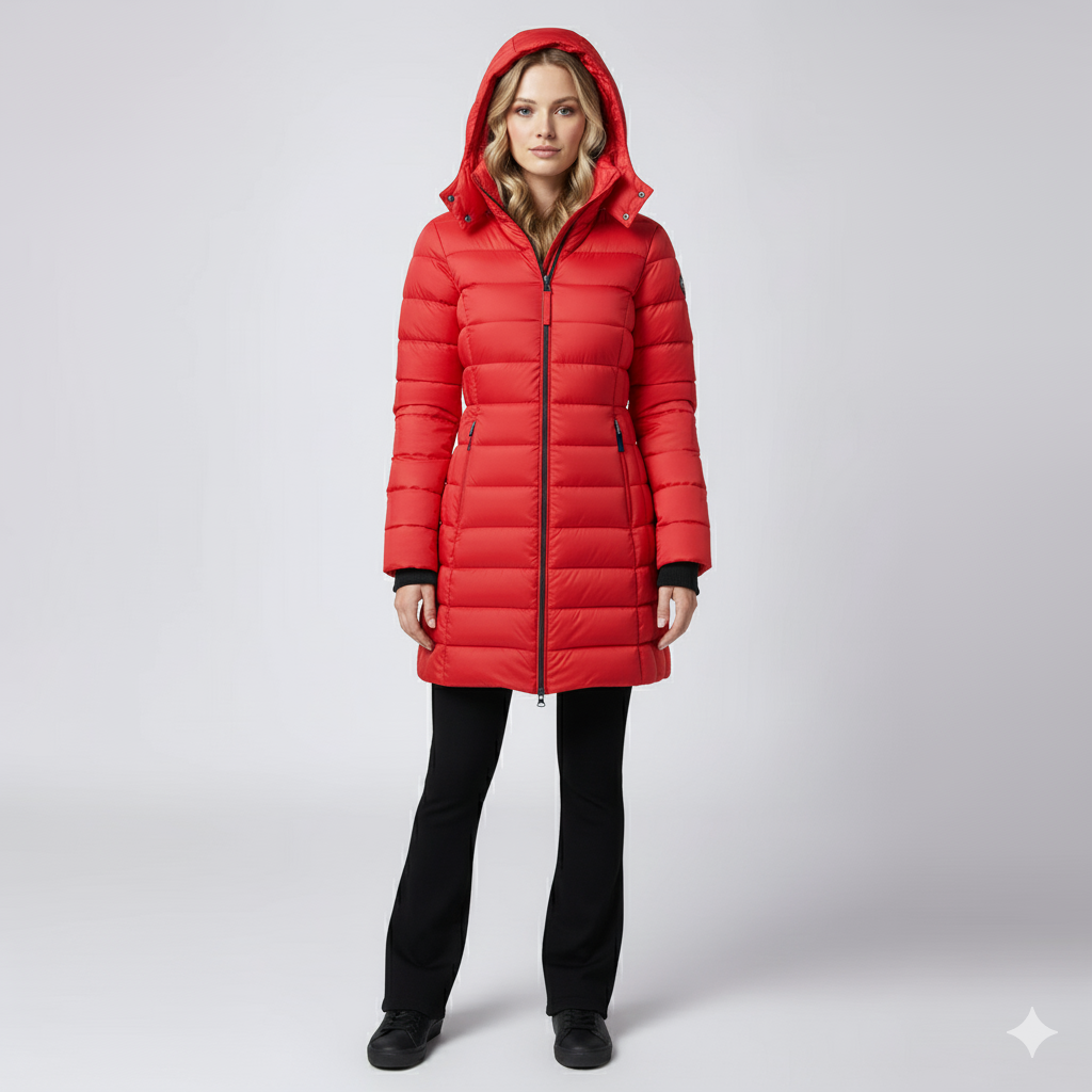 Warm Women's Full Zip Puffer Coat