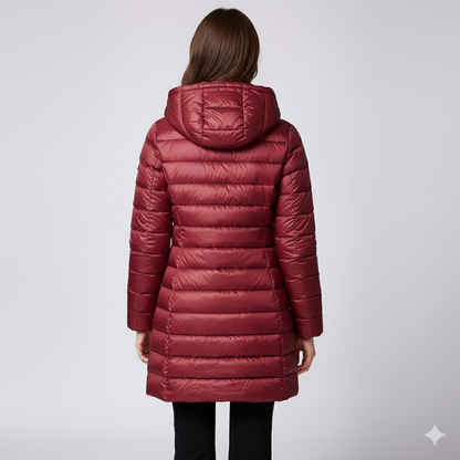 Warm Padded Long Quilted Women's Coat