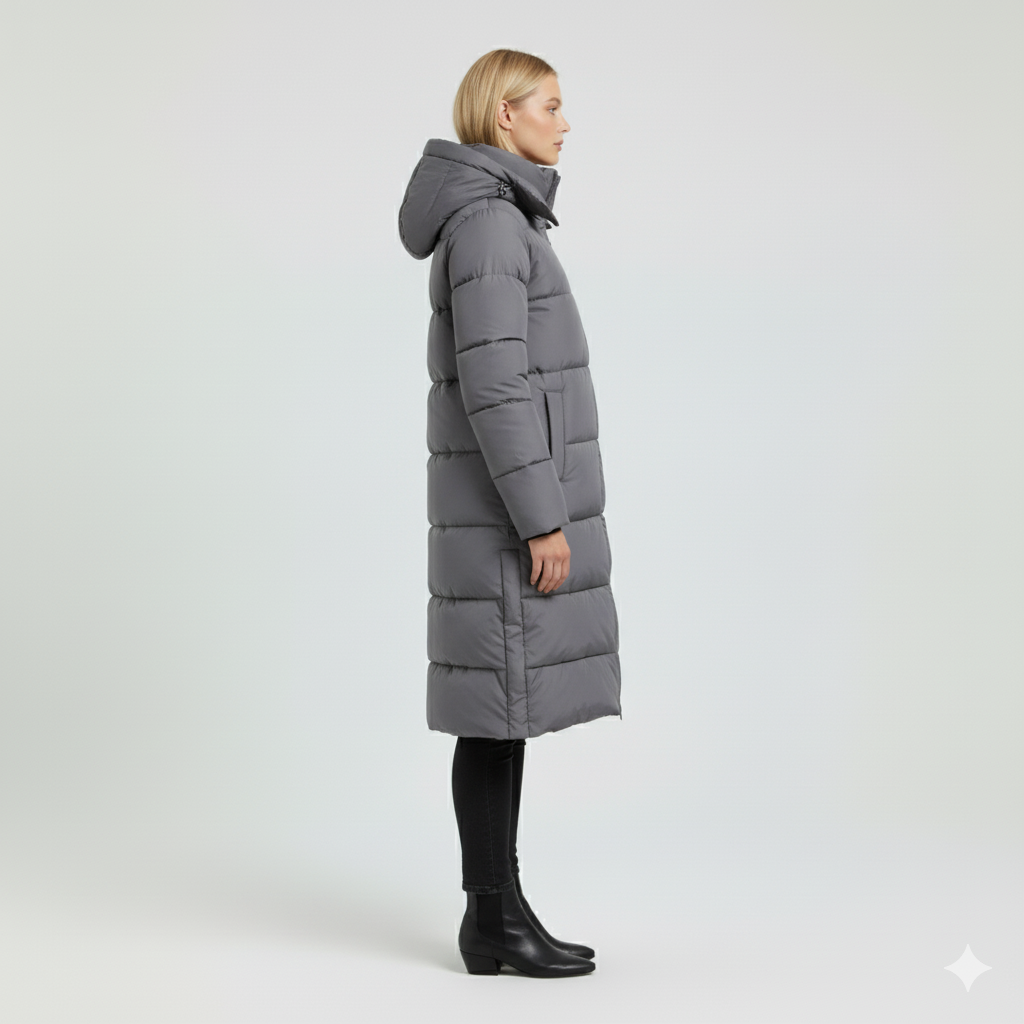 Warm Hooded Parka Coat for Women