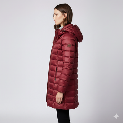 Warm Padded Long Quilted Women's Coat