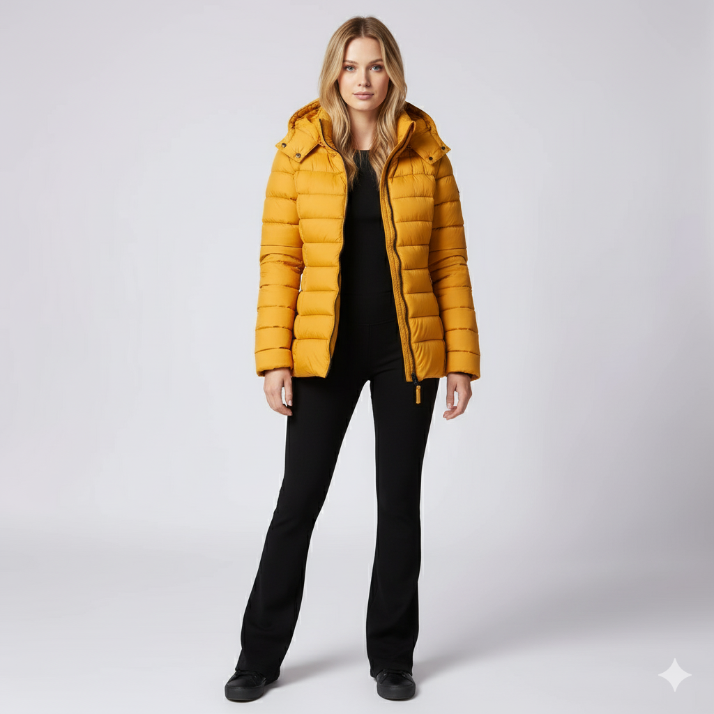 Warm Women's Full Zip Puffer Coat