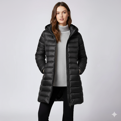 Warm Padded Long Quilted Women's Coat