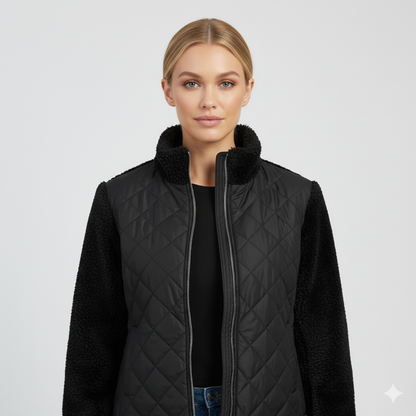 Warm Quilted Winter Jacket for Women
