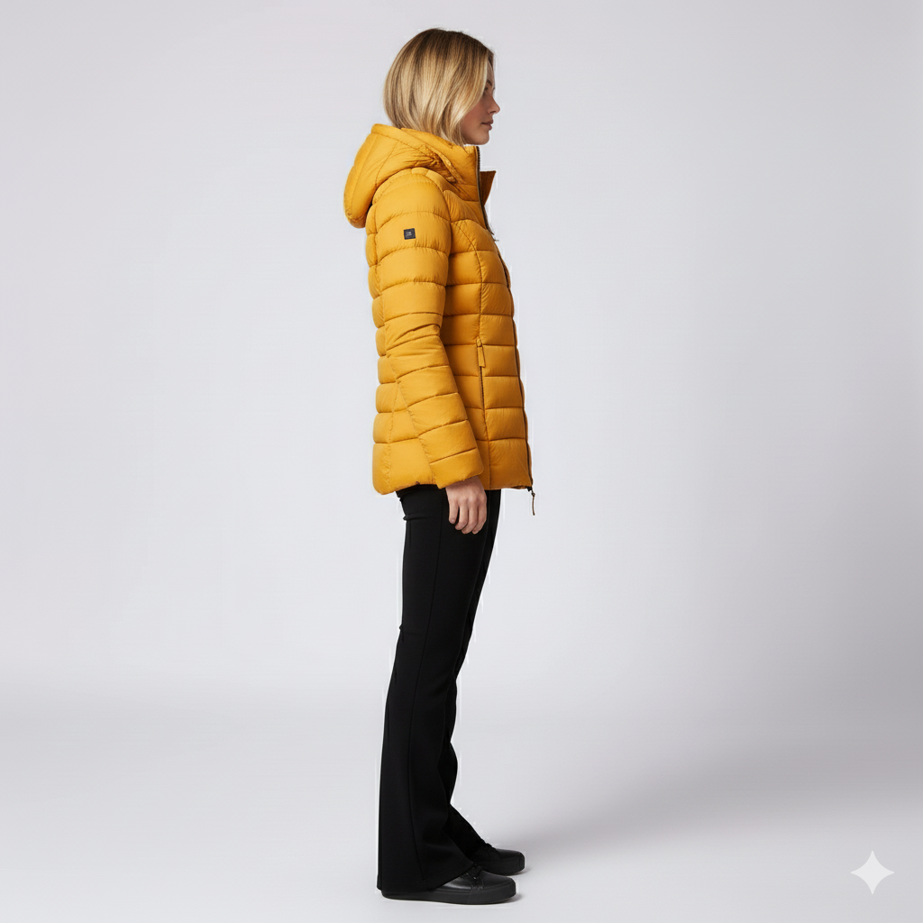Warm Women's Full Zip Puffer Coat