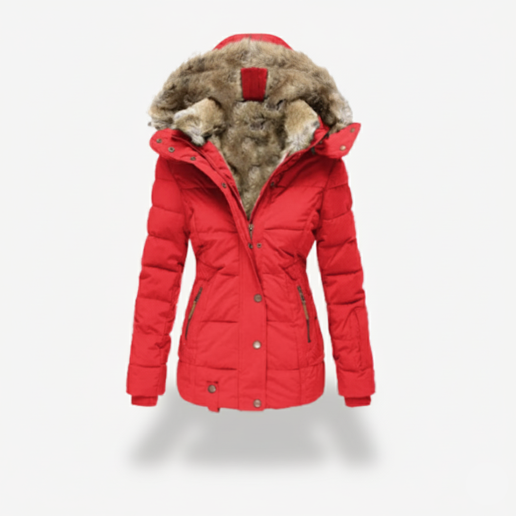 Luxury Faux Fur Lined Parka Winter Coat - OutfitLondon