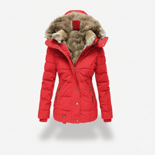 Luxury Faux Fur Lined Parka Winter Coat - OutfitLondon