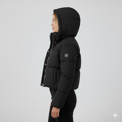 Warm Hooded Puffer Jacket for Women