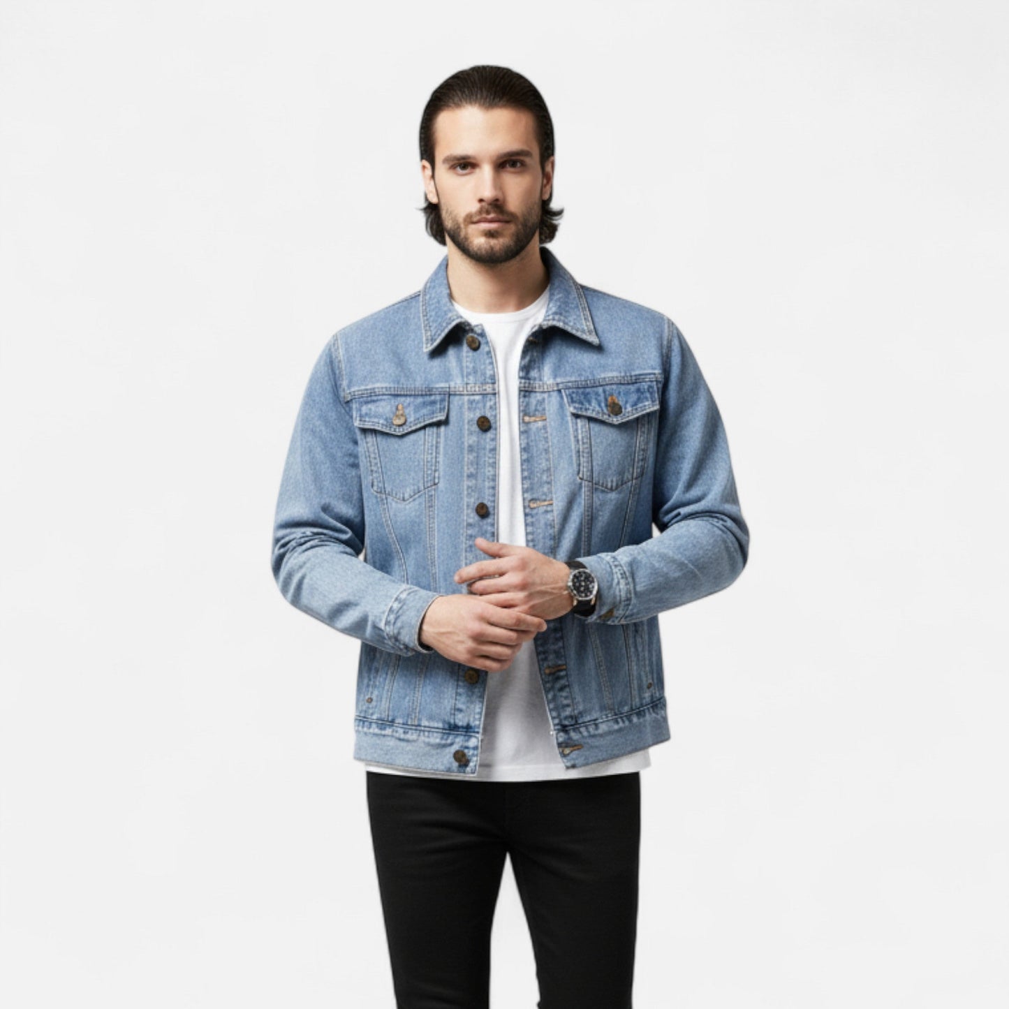 Vintage Style Men's Jeans Jacket - OutfitLondon