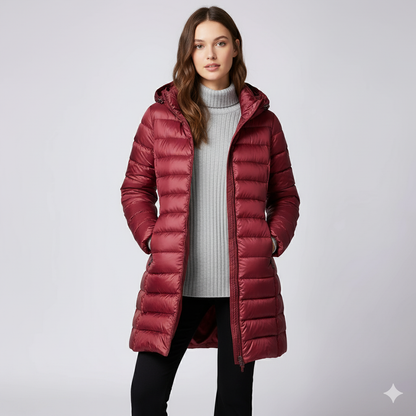 Warm Padded Long Quilted Women's Coat