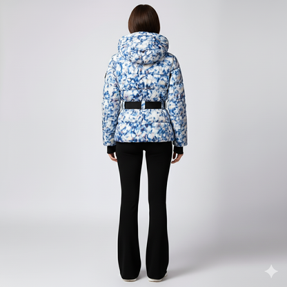 Fashionable Ladies Cotton Coat with Fitted Waist