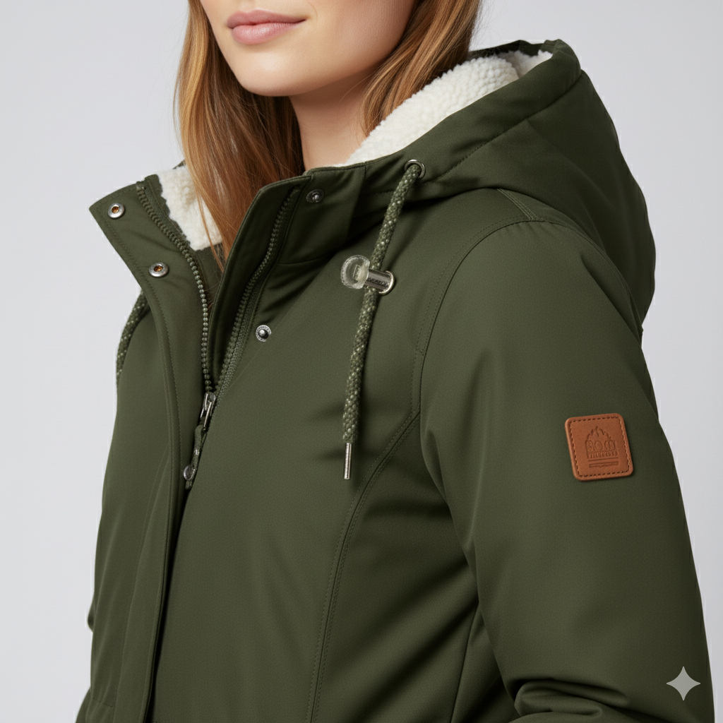 Warm Fur Lined Women's Winter Long Coat