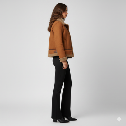 Warm Women's Fall Coat with Soft Inside