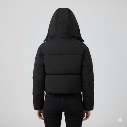 Warm Hooded Puffer Jacket for Women