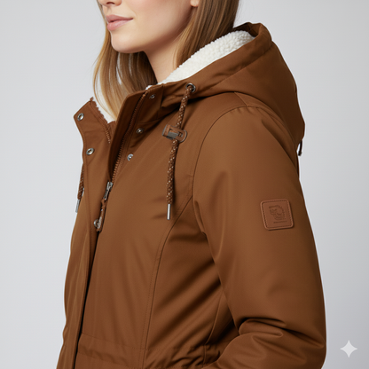 Warm Fur Lined Women's Winter Long Coat