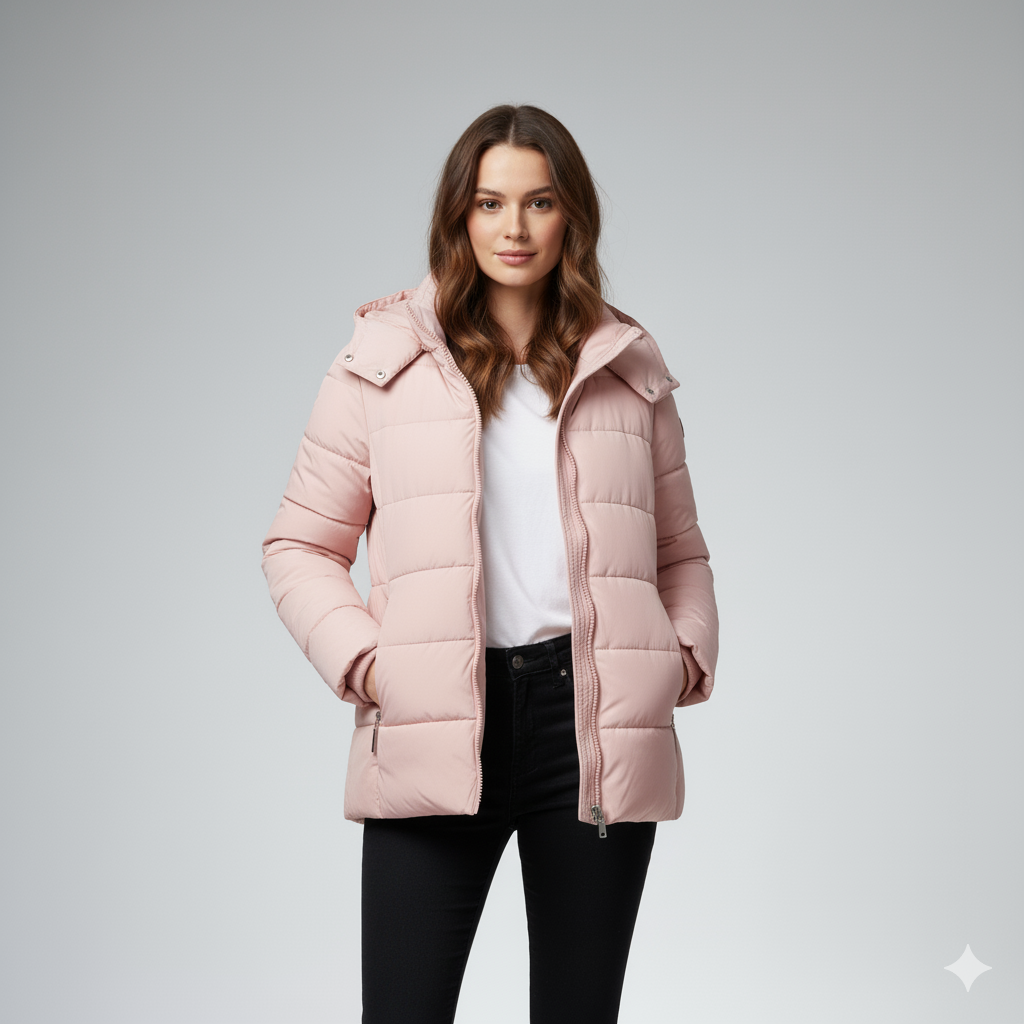 Warm Women's Quilted Puffer Jacket Coat