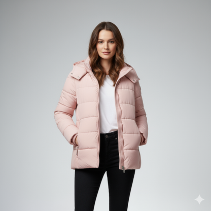 Warm Women's Quilted Puffer Jacket Coat