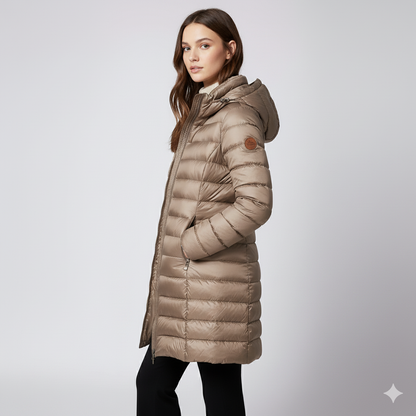 Warm Padded Long Quilted Women's Coat