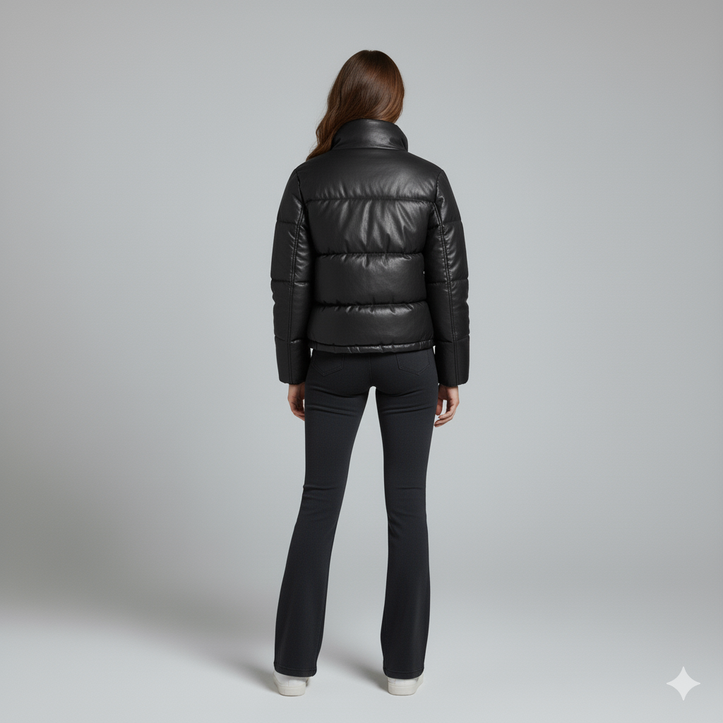 Warm Short Puffer Jacket for Women