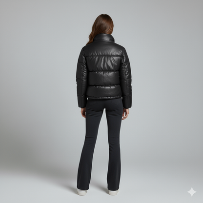 Warm Short Puffer Jacket for Women