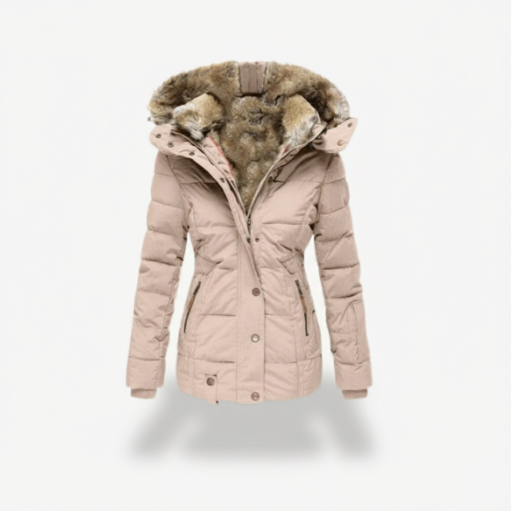 Luxury Faux Fur Lined Parka Winter Coat