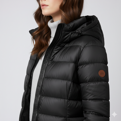 Warm Padded Long Quilted Women's Coat