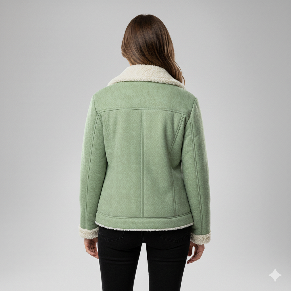 Warm Women's Parka Jacket with Fleece Lining