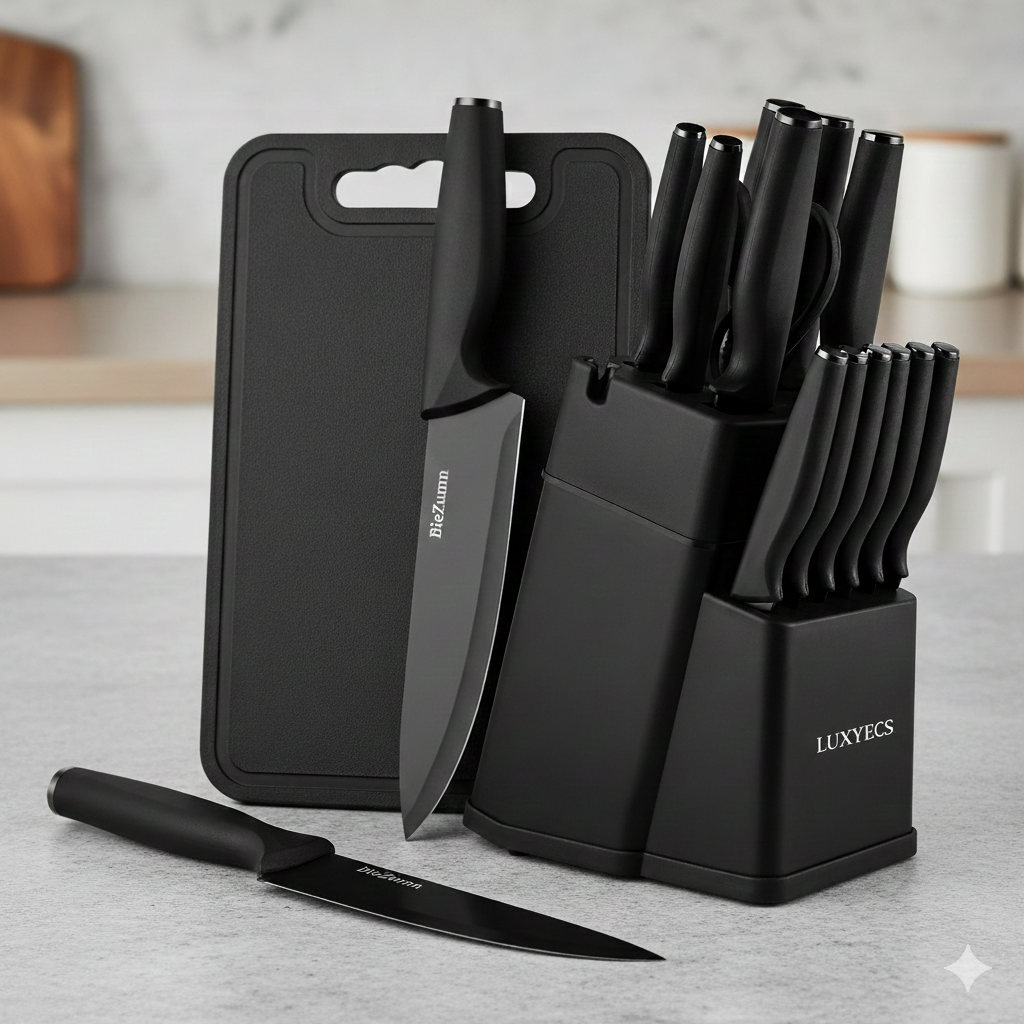 Premium Cooking Knives Set Stainless Steel